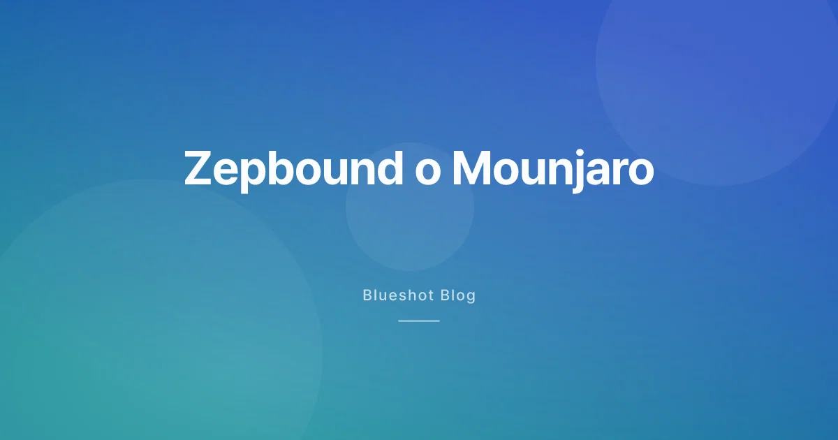 ¿Zepbound y Mounjaro son el mismo medicamento? Misma tirzepatida, distinta etiqueta en EE. UU.