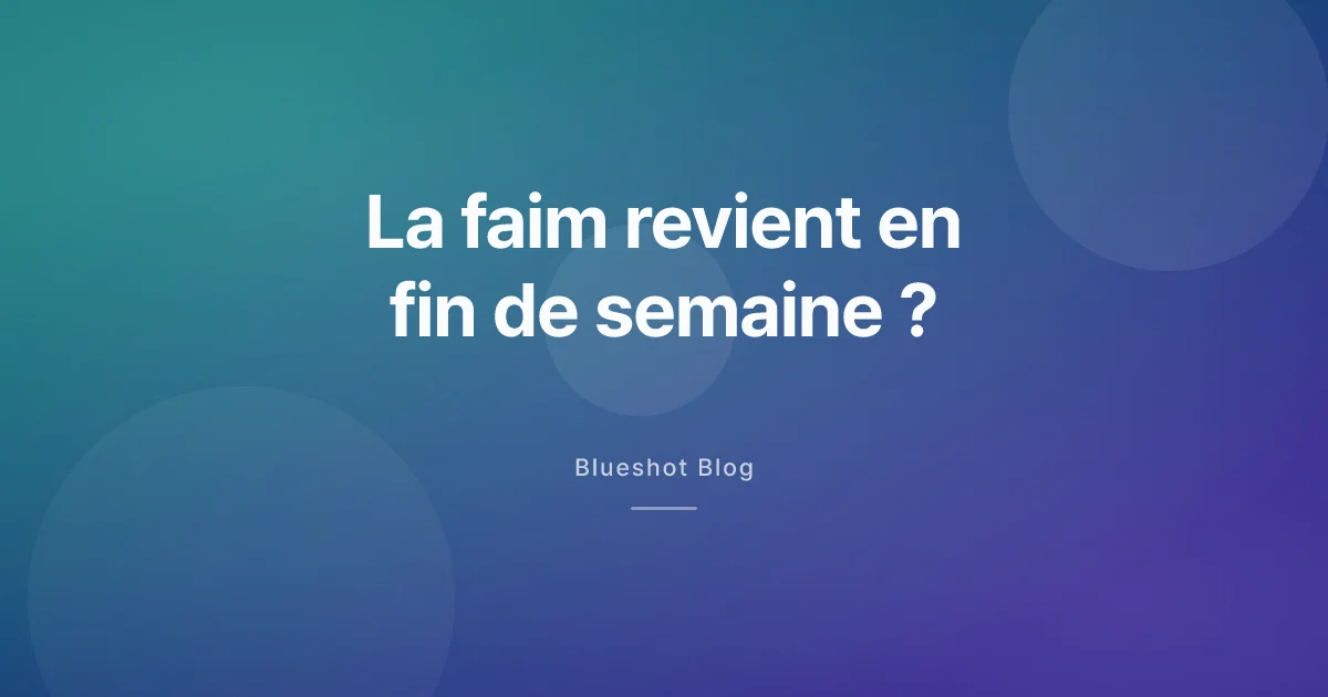 Wegovy : la faim revient en fin de semaine, le médicament faiblit-il ?